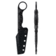 Toor Knives Jank Shank W Fixed Blade Knife, 3in, CPM M4 Steel, G10 Handle, SoCom Black, Black Hydro Static, Jank Shank W - SoCom Black