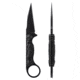 Toor Knives Jank Shank W Fixed Blade Knife, 3in, CPM M4 Steel, G10 Handle, SoCom Black, Black Hydro Static, Jank Shank W - SoCom Black