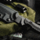 Toor Knives Krypteia S Fixed Blade Knife, 4in, CPM M4 Steel, G10 Handle, SoCom Black, Black Hydro Static, Krypteia S - SoCom Black