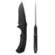 Toor Knives Mullet Fixed Blade Knife, 4.0 in, CPM 154 Steel, G10 Handle, Carbon, Mullet-Carbon