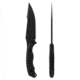 Toor Knives Raven Fixed Blade Knife, 5.5 in CPM 3V Blade, G10 Carbon Handle, Raven-Carbon