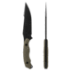 Toor Knives Raven Fixed Blade Knife, 5.5 in CPM 3V Blade, G10 Covert Green Handle, Raven-Covert Green