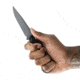 Toor Knives Serpent S Fixed Blade Knife, 3.75in, CPM M4 Steel, G10 Handle, Phantom Grey, Black Hydro Static, Serpent S - Phantom Grey