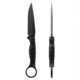 Toor Knives Serpent S Fixed Blade Knife, 3.75in, CPM M4 Steel, G10 Handle, SoCom Black, Black Hydro Static, Serpent S - SoCom Black