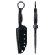 Toor Knives Serpent S Fixed Blade Knife, 3.75in, CPM M4 Steel, G10 Handle, SoCom Black, Black Hydro Static, Serpent S - SoCom Black