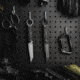 Toor Knives Serpent T Fixed Blade Knife, 3.75in, CPM3V Steel, G10 Handle, Phantom Grey, Black Hydro Static, Serpent T - Phantom Grey