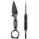 Toor Knives Viper Fixed Blade Knife, 2.625in, Steel CPM 154, G10, Stealth, Viper-Stealth