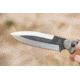 Tops Knives Cuma Evolution Fixed Blade Knife, Gray, 4.63in, CUMA-01