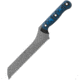 TOPS Knives Dicer 7 Bread Knife, 7.63 tumbled finish serrated S35VN stainless blad, Black and blue G10 handle, DCR71