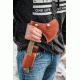 Tops Knives Hammer Hawk Tomahawk Ax, 4.5 in Acid Rain 1075 RC 56-58 Blade, Green Canvas Micarta Handle HAMH-03