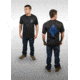 Tops Knives Tops Tribal Art T-Shirt, Blue/Black, Large, TS-BBTALG