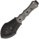 TOPS Knives Tracker Digger Knife, 10.5in Overall, 4.75in Black Traction Coated Double Edge 1095Hc Steel Blade, Black Linen Micarta Handle, Black Nylon Molle Compatible Sheath, TBT-DIG