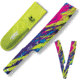 Toro Knives Besito Graffiti Throwing Knife, 15.88in Overall, 10.25in Stainless Blade, Graffiti Artwork SS Handle, Nylon Sheath, 77