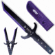 Toro Knives Diablo Black Throwing Knives, 15.75in Overall, 8.5in Black Powder 3Cr13 Blade, SS Handle, Nylon Sheath, 89