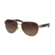 Tory Burch TY6051 Single Vision Prescription Sunglasses TY6051-313313-60 - Lens Diameter 60 mm, Frame Color Gold / Black