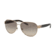 Tory Burch TY6051 Single Vision Prescription Sunglasses TY6051-319013-60 - Lens Diameter 60 mm, Frame Color Lt Gold/Dark Tortoise