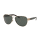 Tory Burch TY6051 Single Vision Prescription Sunglasses TY6051-31909A-60 - Lens Diameter 60 mm, Frame Color Lt Gold/Dark Tortoise