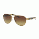Tory Burch TY6051 Single Vision Prescription Sunglasses TY6051-319313-60 - Lens Diameter 60 mm, Frame Color Gold/pearl Tokyo Tort