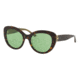 Tory Burch TY7121 Prescription Sunglasses, 55mm, Dark Tort / Green Zig Zag T Pr, TY7121-1734-2-55-SV