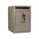Tracker Safe Steel Deposit Safe w/Key Lock, 12in, Grey, DS120810-K