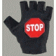 BlackWater Gear Traffic ''S'' Reflective Glove, 1/2 Finger - STOP