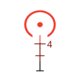 Trijicon ACOG 3x30 Illuminated Rifle Scope, Red Horsehoe/Dot .223 Ballistic Reticle