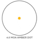 Trijicon 1x42 Reflex Sight, CK- ODG, Amber 4.5 MOA Dot Reticle, ACOG Base with TA51 Fla, 800108