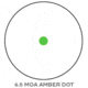 Trijicon 1x42 Reflex Sight ,Green 6.5 MOA Dot Reticle,ACOG Base w/TA51 Flattop Mount, 800113