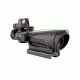 Trijicon 3.5x35 ACOG Rifle Scope, Dual Illuminated Green Chevron .223 Reticle w/ Colt Knob Thumbscrew Mount &amp; Adjustable LED 3.25 MOA Red Dot RMR Type 2, Black, 100565