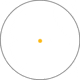 Trijicon 42mm Reflex Amber 4.5 MOA Dot Reticle Sight, Black w/ M16/AR15 Top Handle Mount