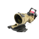 Trijicon 4x32 ACOG ECOS, Center Illuminated Amber Crosshair 5.56 Reticle w/ Backup Iron Sights, Quick Release Mount &amp; LED 3.25 MOA Red Dot RMR Type 2, Cerakote FDE, 100555