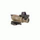 Trijicon 4x32 ACOG ECOS, Dual Illuminated Red Crosshair 5.56 Reticle w/ Backup Iron Sights, Quick Release Mount &amp; LED 3.25 MOA Red Dot RMR Type 2, Cerakote FDE, 100553