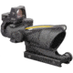 Trijicon 4x32 ACOG Rifle Scope, Dual Illuminated Amber Crosshair .223 Reticle w/ Colt Knob Thumbscrew Mount &amp; LED 3.25 MOA Red Dot RMR Type 2, Black, 100551