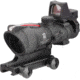 Trijicon 4x32 ACOG Rifle Scope, Dual Illuminated Red Crosshair .223 Reticle w/ Colt Knob Thumbscrew Mount &amp; LED 3.25 MOA Red Dot RMR Type 2, Black, 100550