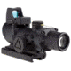Trijicon 4x32 ACOG Rifle Scope, LED Red Crosshair .223 Reticle w/ Colt Knob Thumbscrew Mount &amp; LED 3.25 MOA Red Dot RMR Type 2, Black, 100558