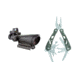 Trijicon ACOG 3.5x35 Dual Illuminated Green Chevron .223 Ballistic Reticle with TA51 Mount Adjustable LED RMR 3.25 MOA Red Dot Sight, Black 100238 w/ FREE Gerber Suspension Multi-Plier w/ Open Frame