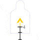 Amber Chevron Reticle of models TA33-8 and TA33-9