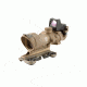 Trijicon ACOG 4x32 ECOS Dark Earth Brown Amber Center Illumination Rifle Scope and 4.0 MOA RMR Sight