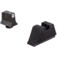 Trijicon Bright &amp; Tough Suppressor Sights - Glock Standard Frames, Glock 17-45, White-Green Front/Black-Yellow Rear Reticle Color, GL201-C-600660