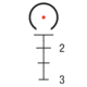 Trijicon Compact Dual Illuminated Q-LOC ACOG Scope, 1.5x16S, Red, 9mm Rapid Target RTR Reticle, Matte Black, 400389