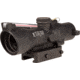 Trijicon Dual Illuminated Low Height Compact ACOG Scope, 3x24 mm, Red, .223/55gr. Crosshair Reticle, Matte Black, 400351