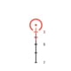 Trijicon Dual Illuminated Low Height Compact ACOG Scope, 3x24 mm, Red, 7.62x39/123gr. Horseshoe Dot Reticle, Matte Black, 400360