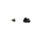 Trijicon Bright &amp; Tough Firestar Night Sight Set, pt40, 3 Dot, Green Front, Green Rear FS02
