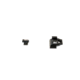 Trijicon Bright &amp; Tough Firestar Night Sight Set, pt40, 3 Dot, Green Front, Green Rear FS02