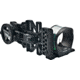 Trijicon GEN 1 AccuPin Bow Sight Grn w Smaller Screw AccuDial Mount, Bubble Dial LH- Black BW51G-BLN