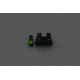 Trijicon Heavy Duty Night Sight Set, Yellow Front Outline, Walther PPX/PPS/PPS M2, Black, 600742