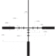 Trijicon Huron HR424 1-4x24mm Rifle Scope, 30 mm Tube, Second Focal Plane, Black, Non-Illuminated BDC Hunter Hold Reticle, MOA Adjustment, 2700001