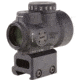 Trijicon MRO 1x25mm Adjustable Red Dot Sight, 2MOA Dot Reticle, Angled Glass, Black w/MRO Full Co-Witness Mount, MRO-C-2200005