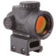 Trijicon MRO 1x25mm Adjustable Red Dot Sight, 2MOA Dot Reticle, Angled Glass, Black w/MRO Full Co-Witness Mount, MRO-C-2200005