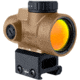Trijicon MRO SD 1x25mm Reflex Red Dot Sight, 2.0 MOA Adjustable Red Dot, with Full Co-witness Mount, Anodized Coyote Brown, MRO-C-2200327